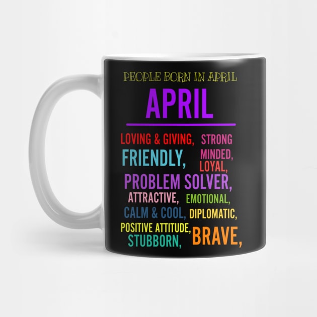 PEOPLE BORN IN APRIL by Art by Eric William.s